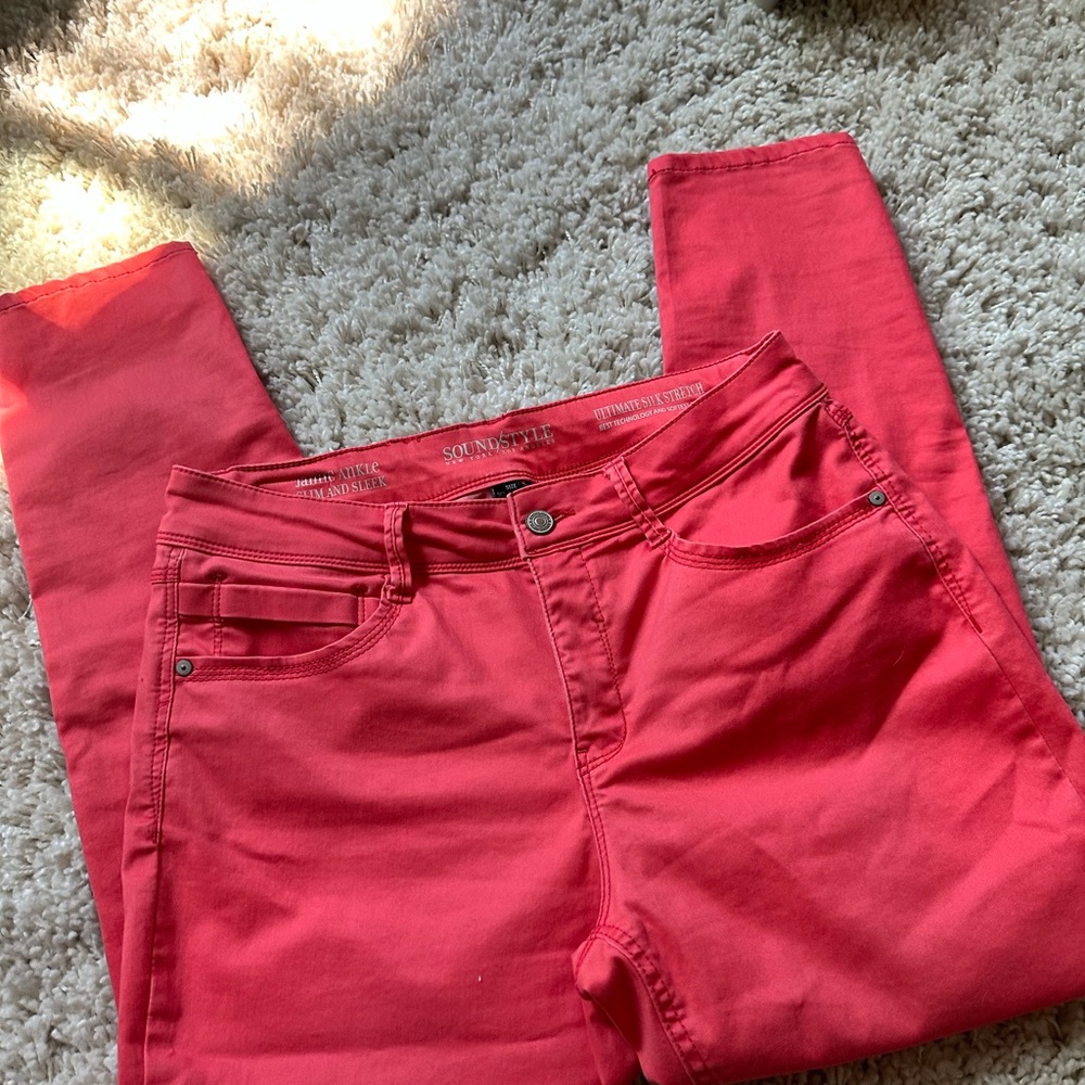 Sound style New York slim and sleek extra stretchy red comfy shaping pan…